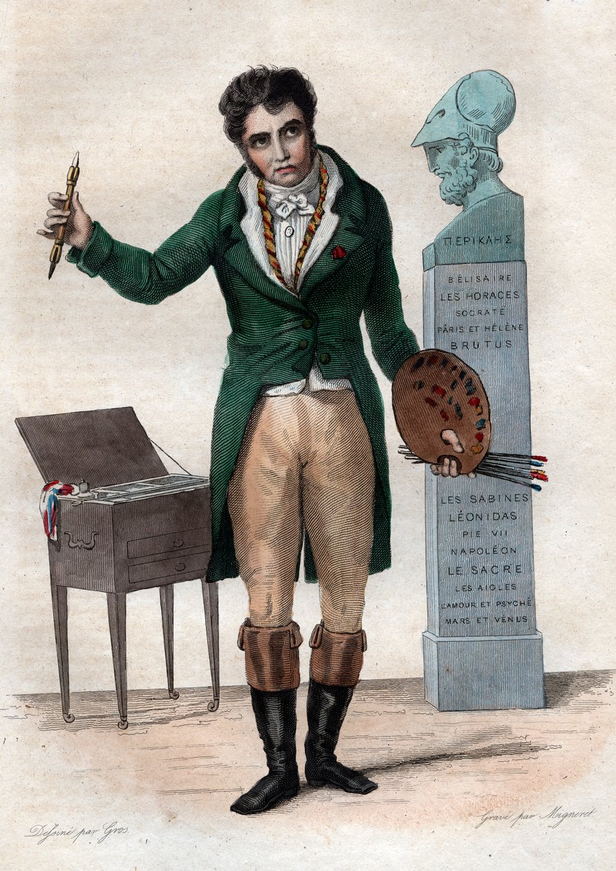 Portrait of Jacques Louis David (1748-1825), French painter by French School