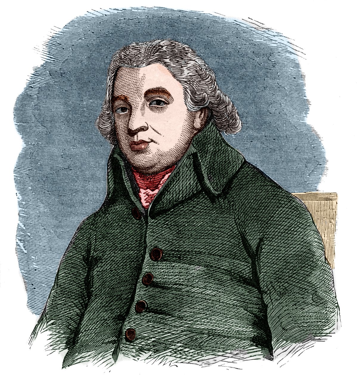 Portrait of Robert Raikes, English philanthropist and Anglican layman by French School
