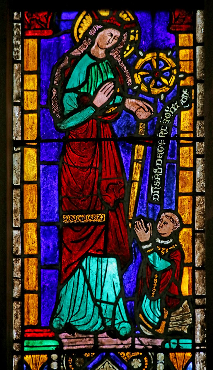 Window Depicting Saint Catherine with Donor by French School