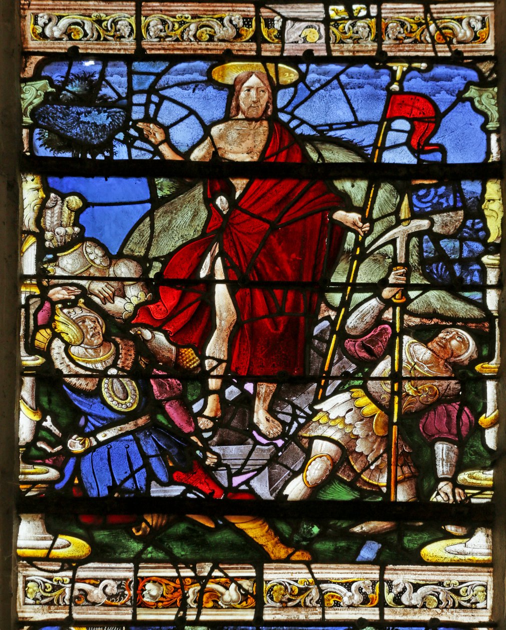 Window depicting the Resurrection by French School