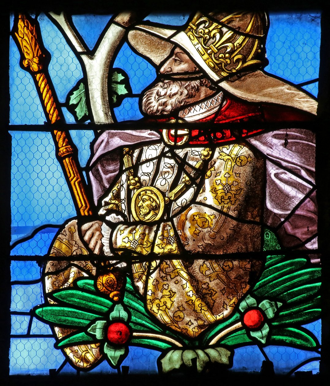 Window depicting the Tree of Jesse by French School