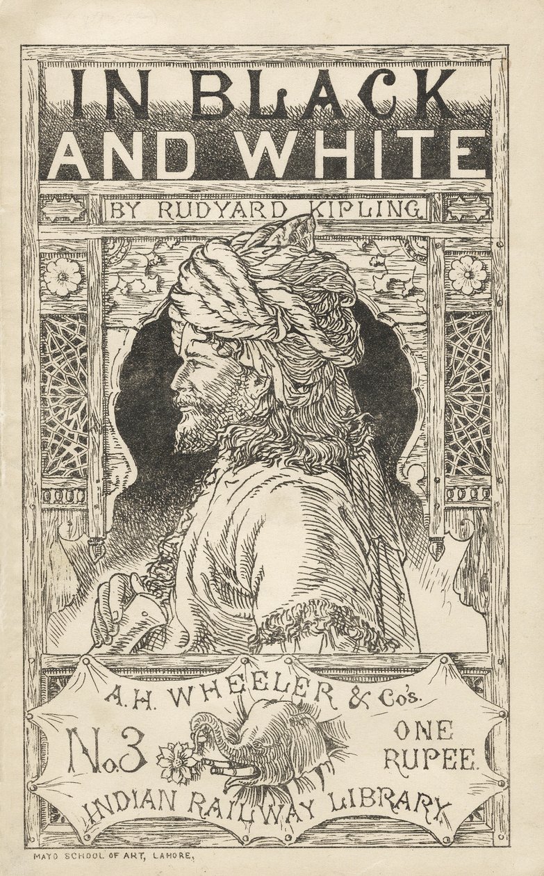 In Black and White by Rudyard Kipling (1865 - 1936), Illustration from A.H. Wheeler & Co