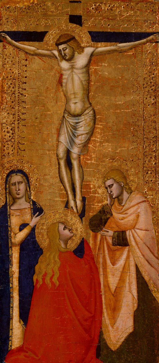 Christ on the Cross with the Virgin, Saint John, and Saint Mary Magdalene by Italian School