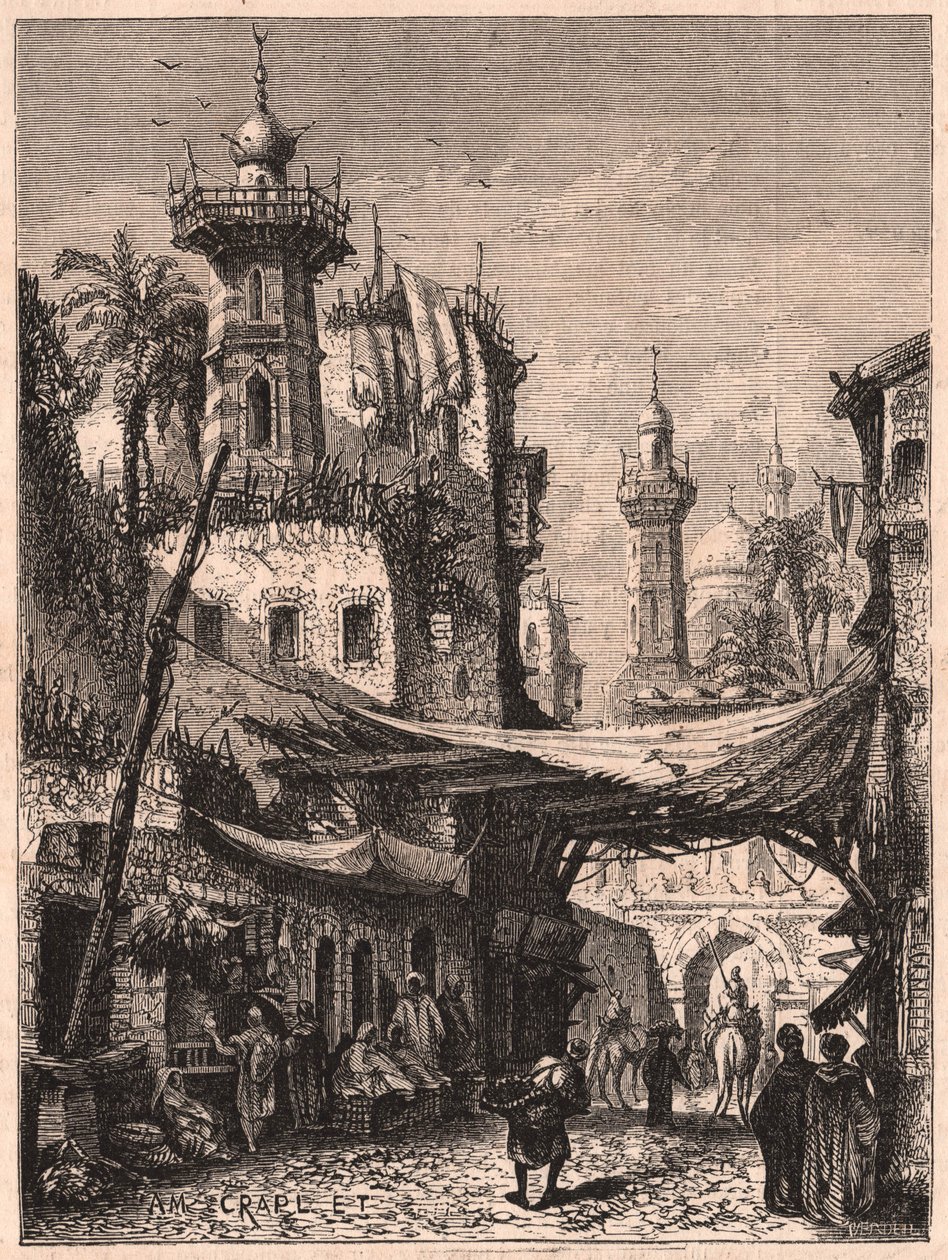 View of a street in the old part of Cairo, Egypt by Unknown
