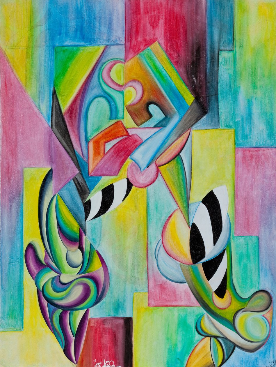 Liebespaar abstrakt by GilhausArt