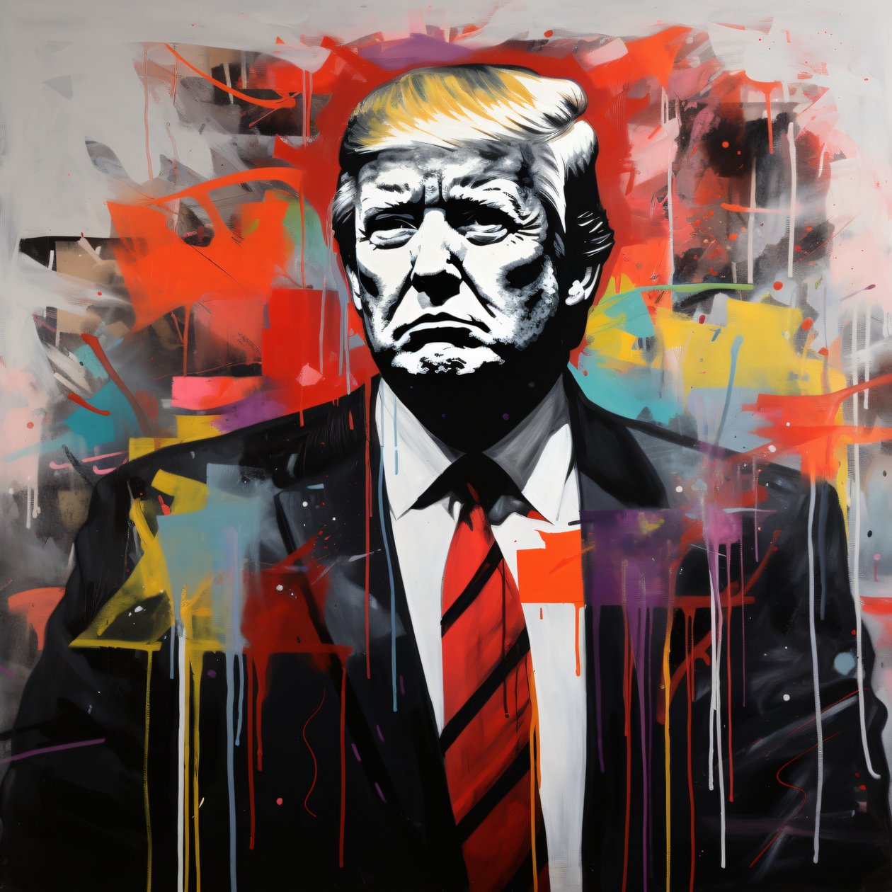 Donald Trump Graffiti & Street Art Drawing by F. Abderrahim