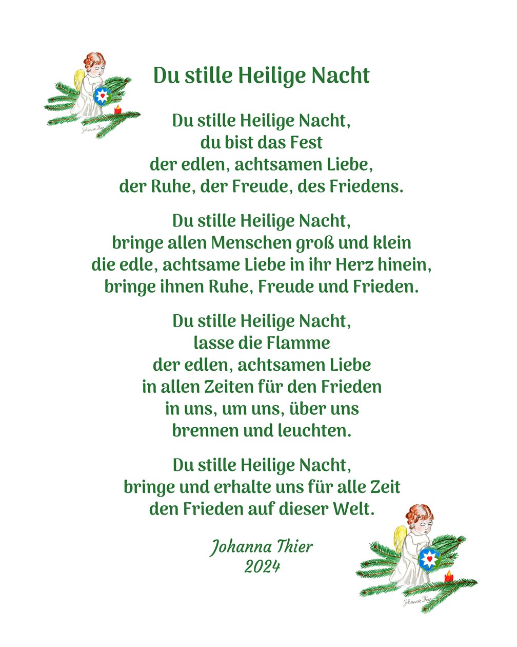 You Silent Holy Night by Johanna Thier