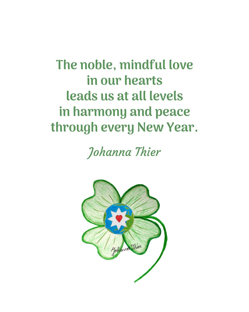 A Lucky Charm for all Humans of this World - Version 1 by Johanna Thier