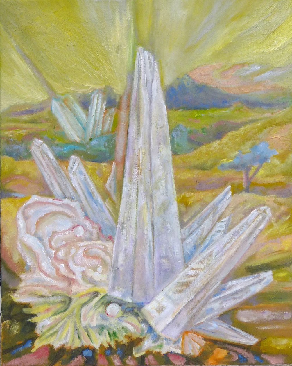 Landscape with a Crystal by Elzbieta Goszczycka