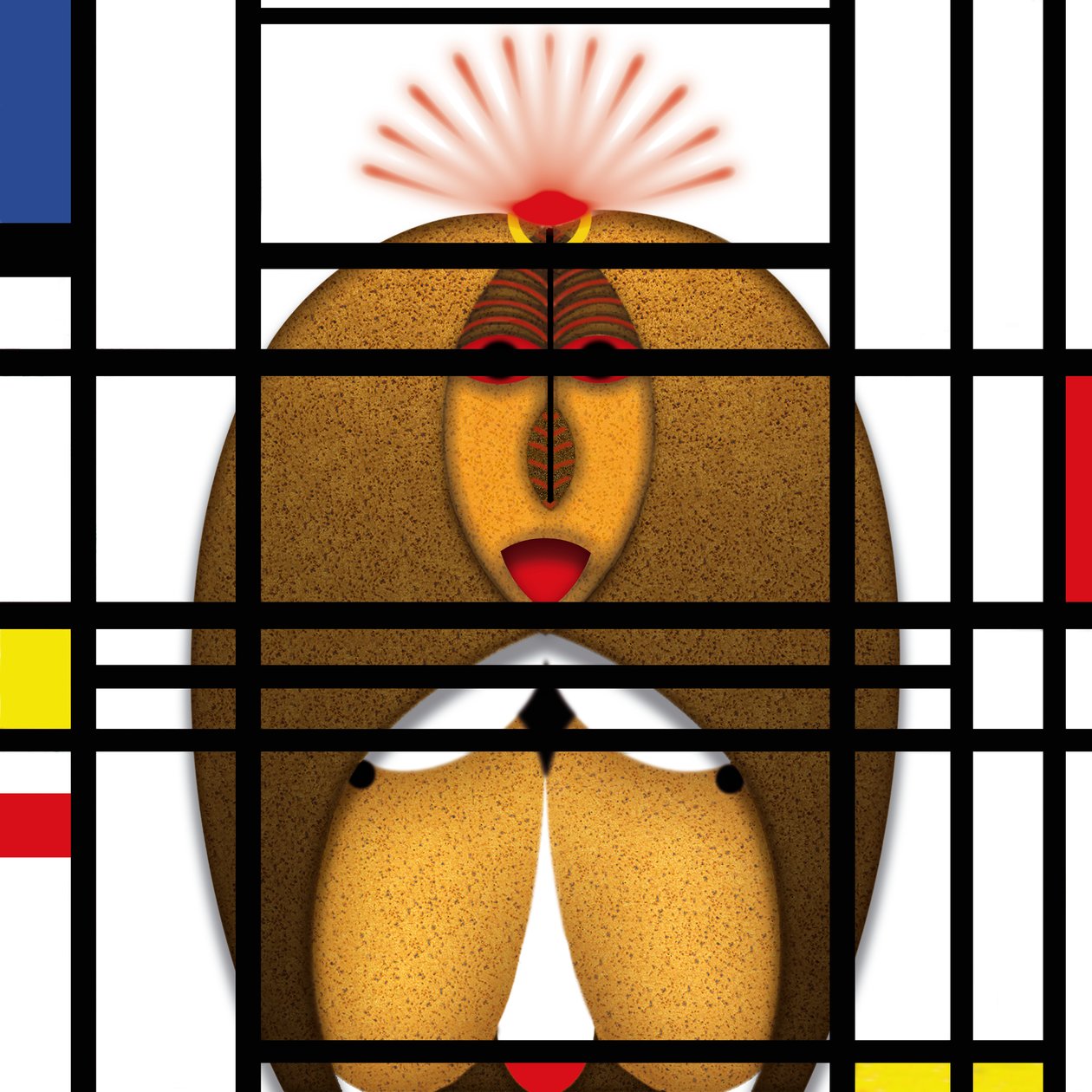 Lockdown (XVIII) - (aus der Serie Animal Rationale) by Alexander Eibach