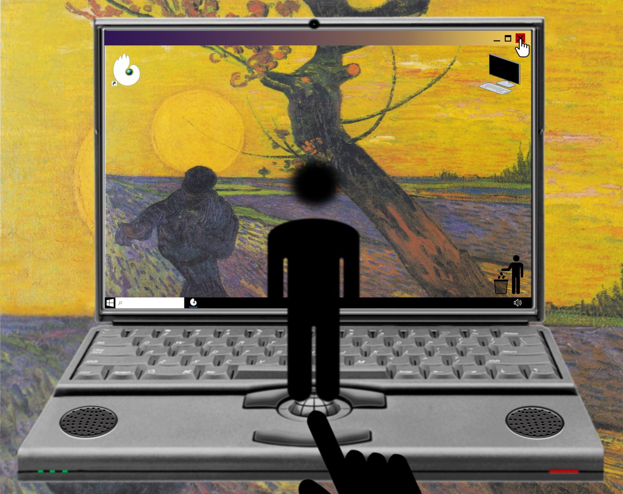 Die Begegnung von Welt und Erde (aus der Serie: Windows) by Alexander Eibach