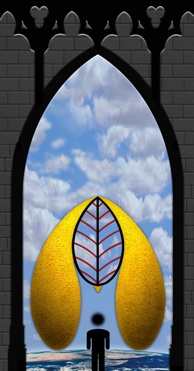 Offene Weite (Ich bin die Tür) - (aus der Serie: gotische Impressionen) by Alexander Eibach