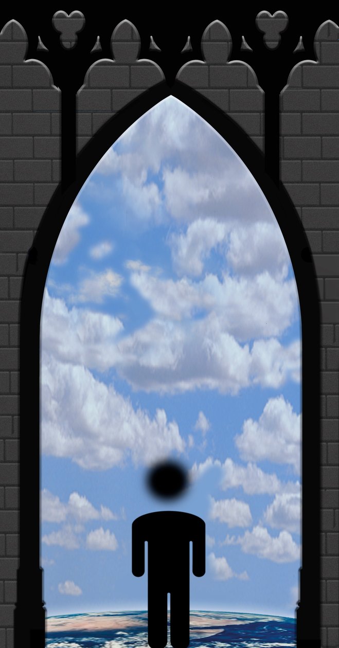 Offene Weite, nichts von heilig - (aus der Serie: gotische Impressionen) by Alexander Eibach