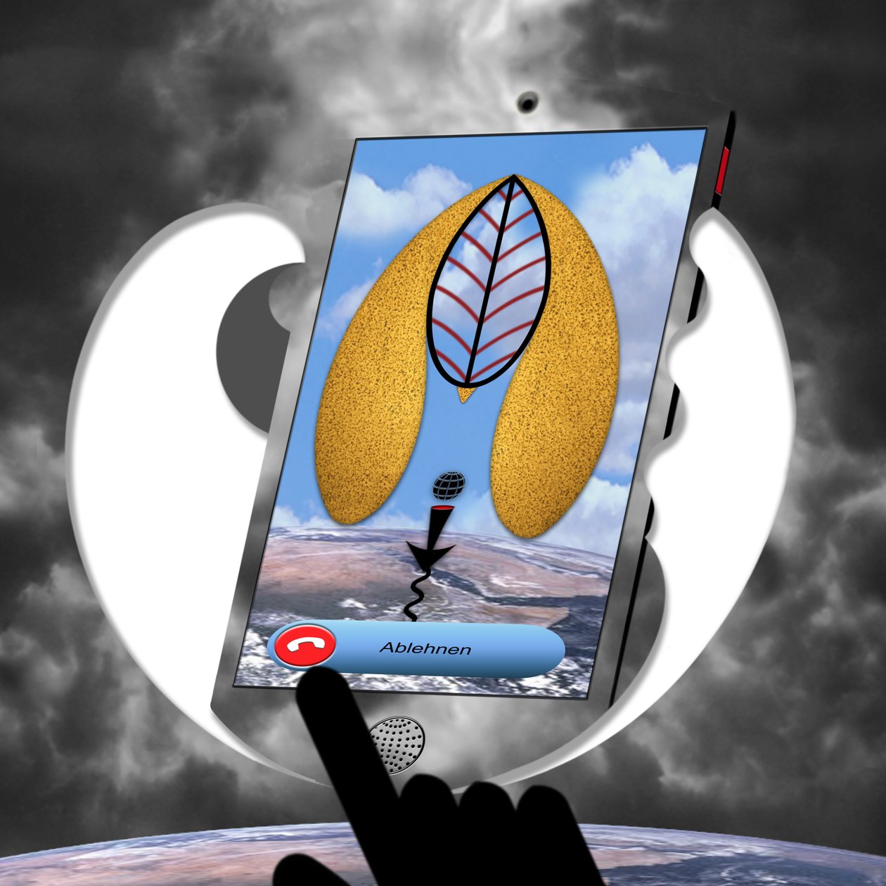 Der Anruf (II) - (aus der Serie: Skyphone) by Alexander Eibach