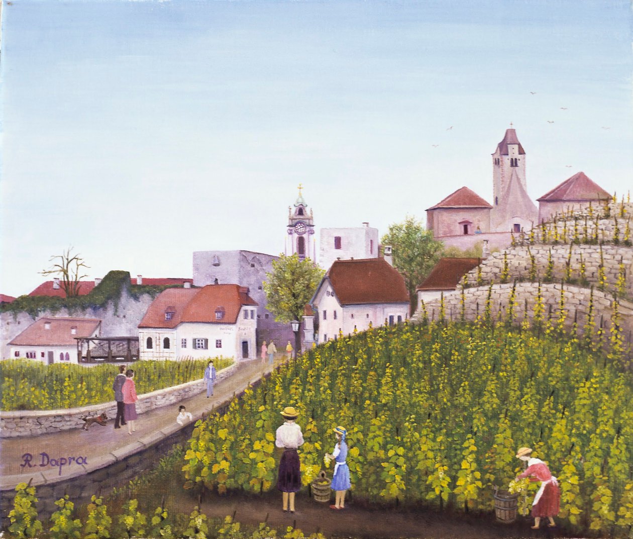 Grape Harvest in Dürnstein by Regine Dapra