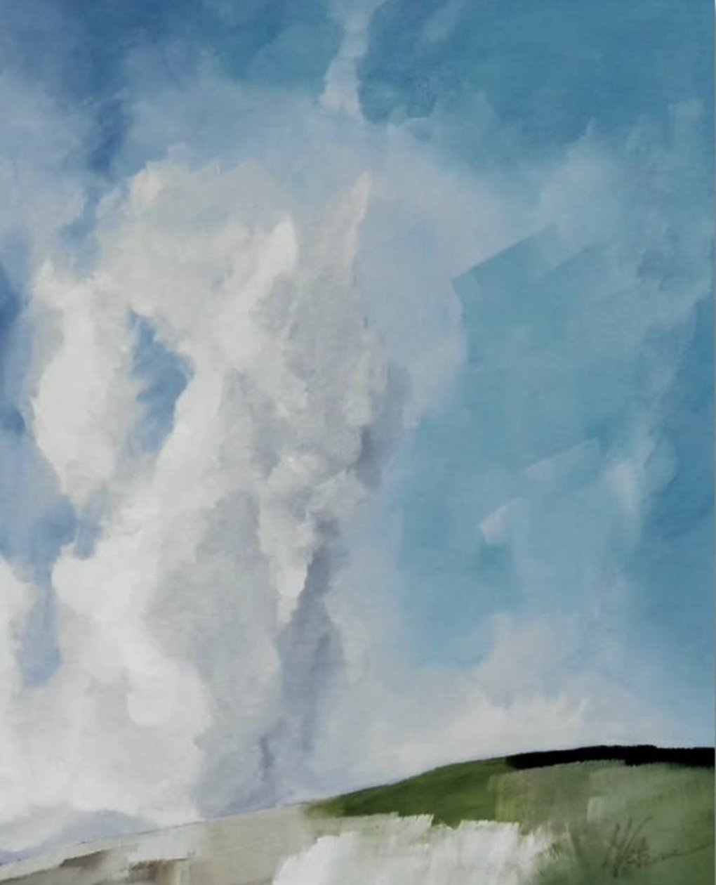 Between Sky and Clouds by M. Vet