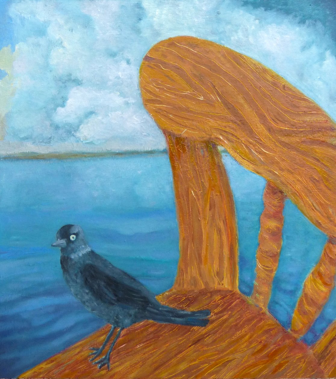 Jackdaw by Elzbieta Goszczycka