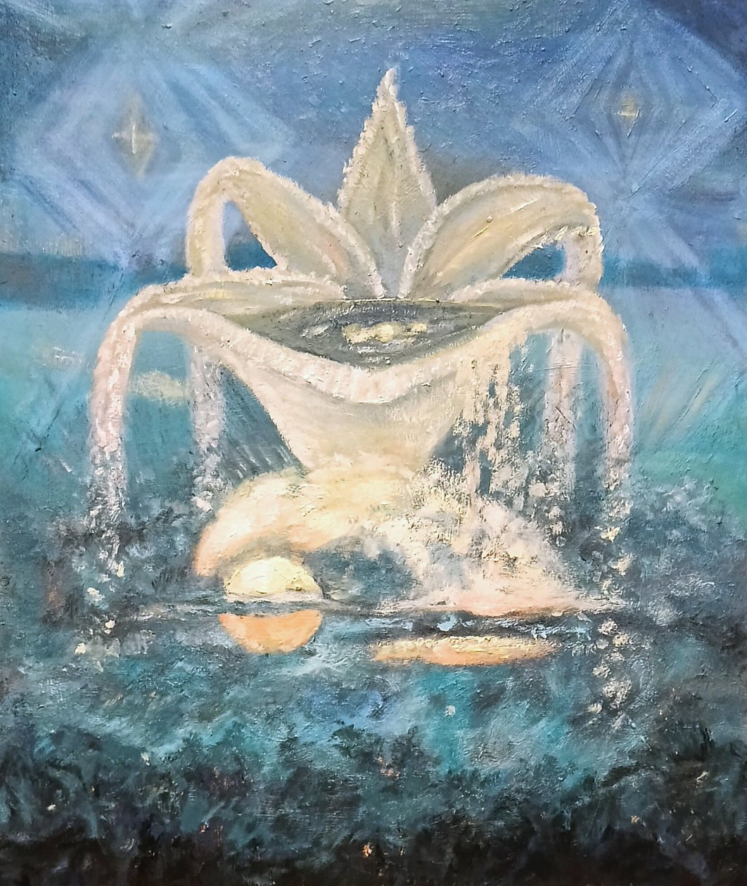 Night Over the Trees by Elzbieta Goszczycka