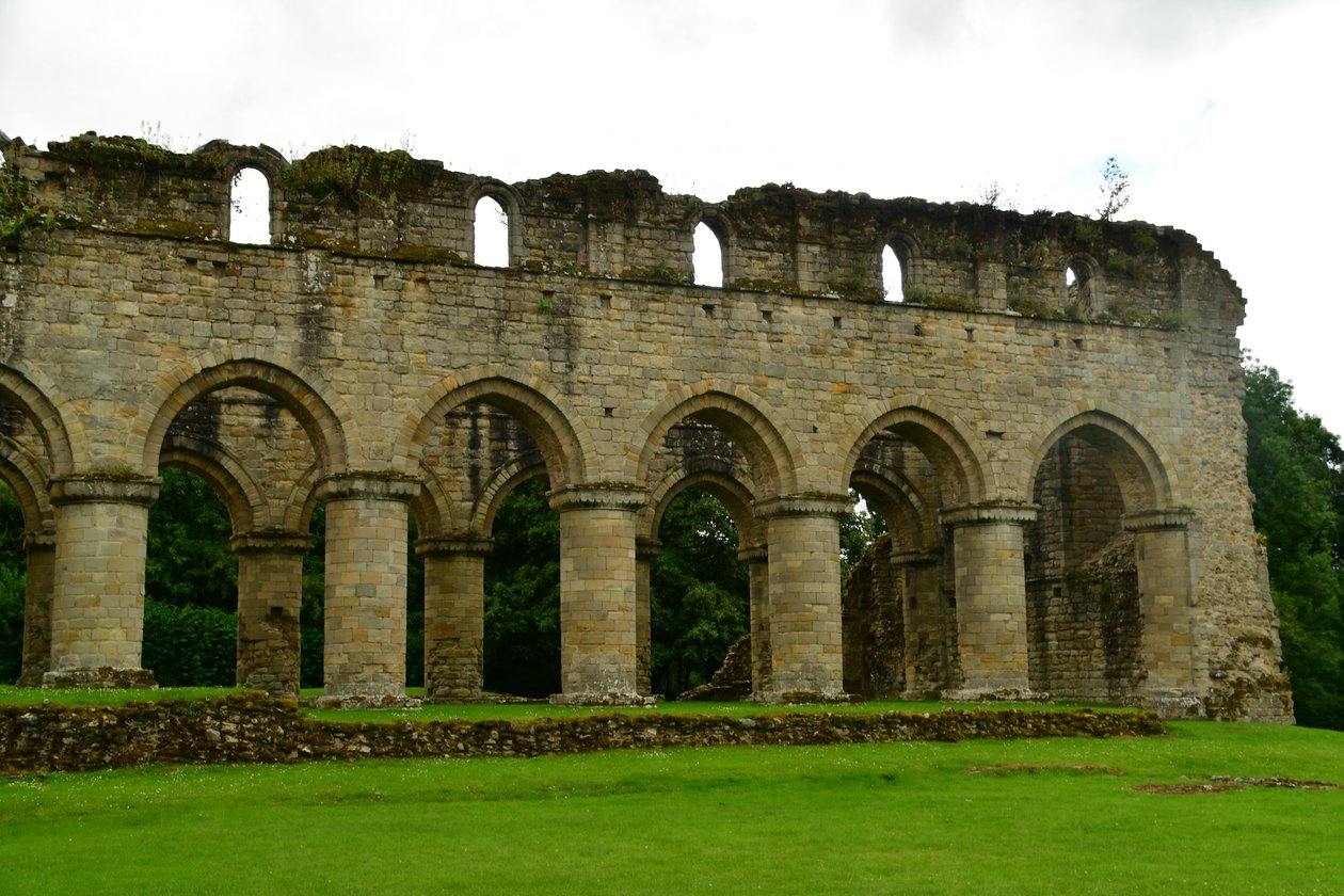Buildwas Abbey, a medieval Cistercian monastery in Shropshire, England by Albert Mansour