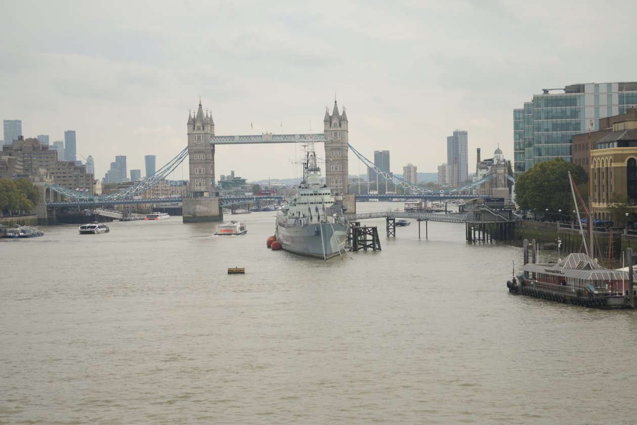 London Bridge Over the River Thames in the Heart of London by Albert Mansour
