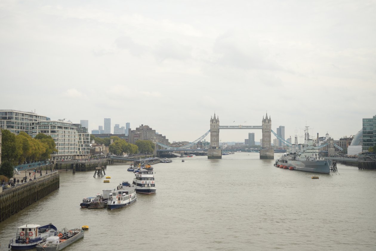 London Bridge Over the River Thames in the Heart of London by Albert Mansour