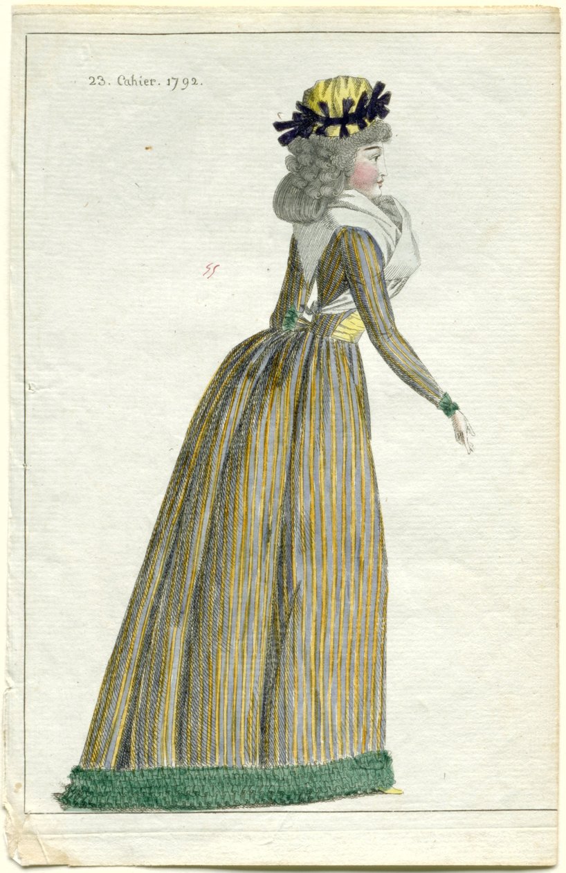 Fashion News, October 10, 1792, 23rd Booklet, Plate 1 by A.B. Duhamel (possibly)
