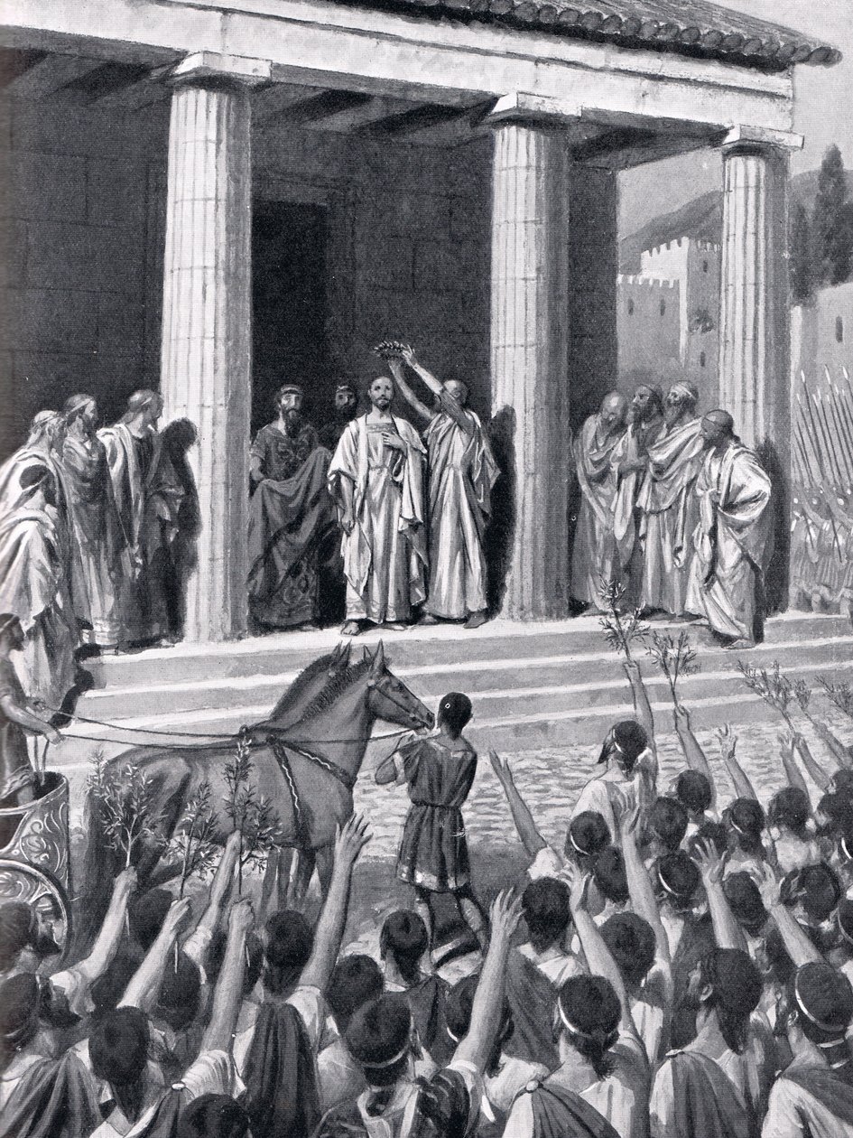 Themistocles Honoured at Sparta, illustration from 