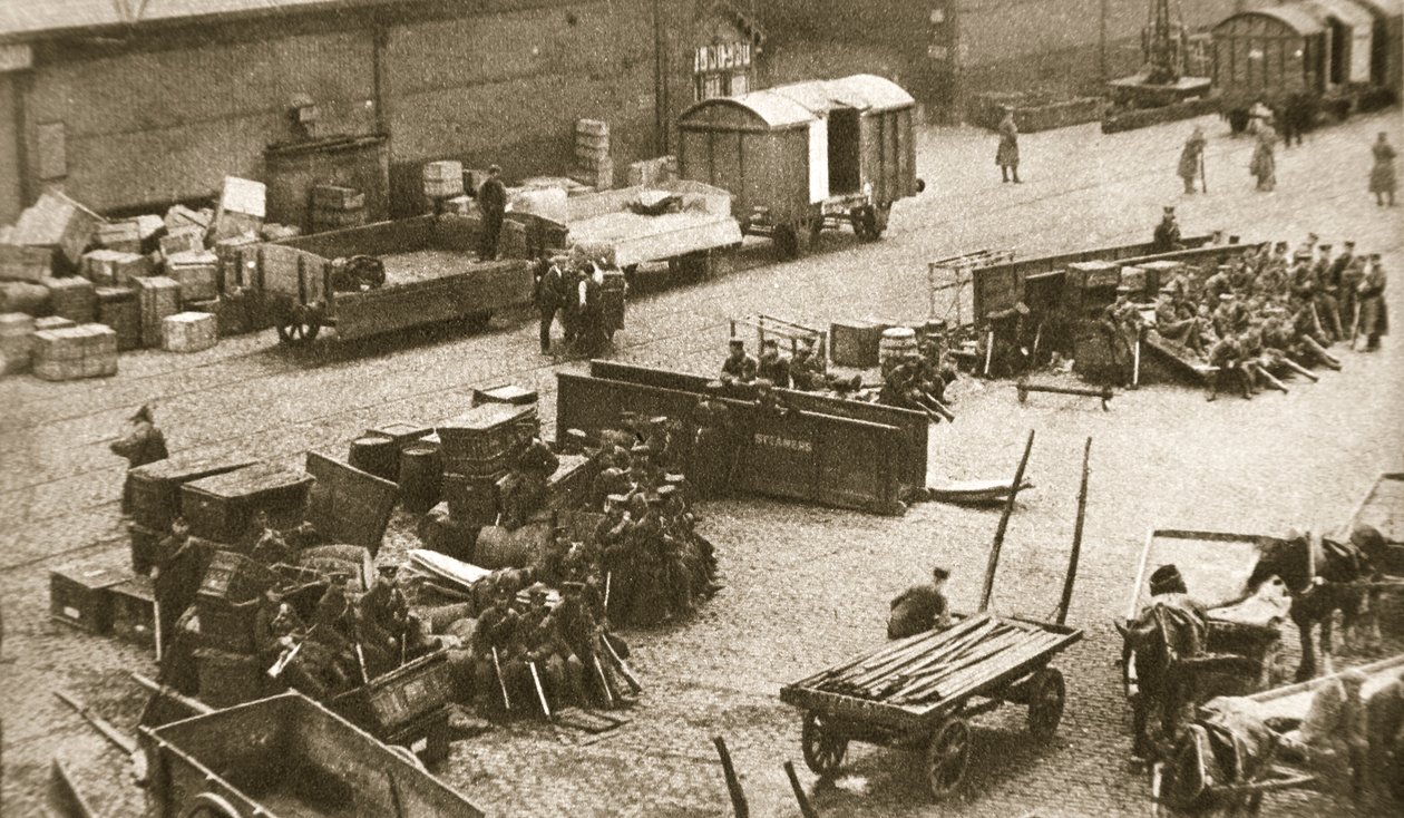 The 2nd Battalion of the Royal Sussex Regiment, Belfast, Ireland, 1907 by AE Brown