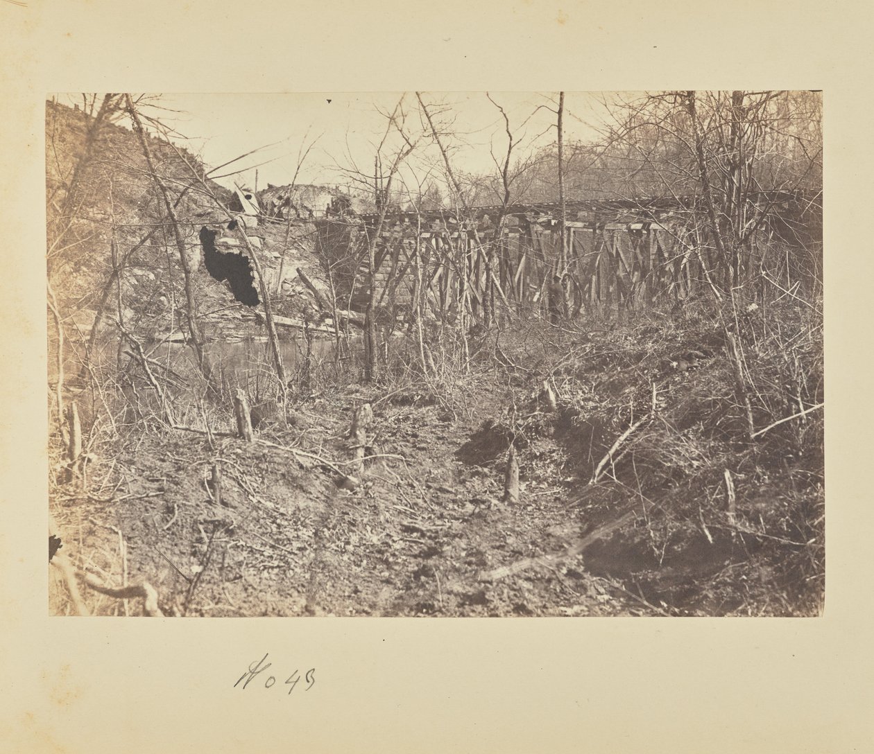Trestle Bridge across Bull Run by A.J. Russell