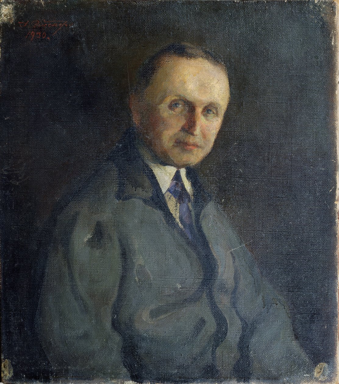 Portrait of the Pianist Konstantin Igumnov by A.K. Elsner