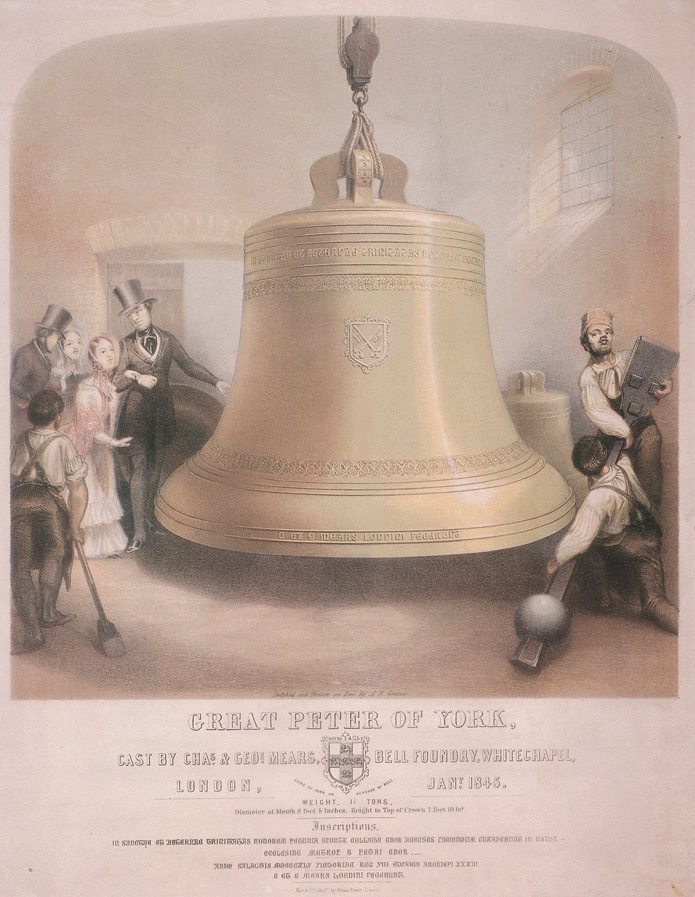 View of the Great Peter of York bell by AR Grieve