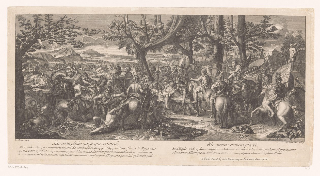 Defeated King Porus Before Alexander the Great by A. Bormans