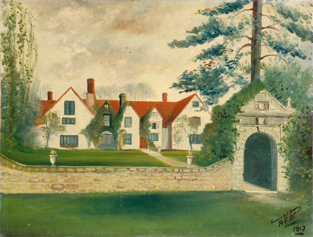 Manor House in France by A. F. Harris: Buy fine art print