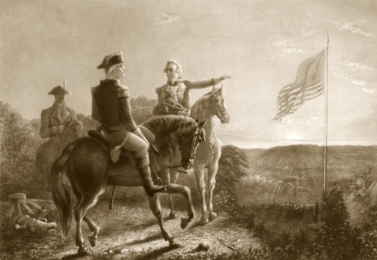 The Dawn of Peace, Morning of the Surrender of Yorktown by A. Gilchrist Campbell