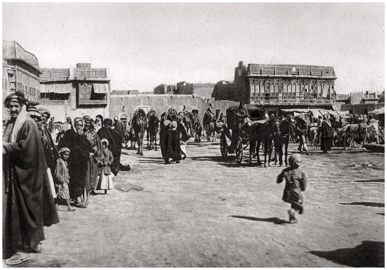 The bazaar square in Basra, Iraq by A. Kerim