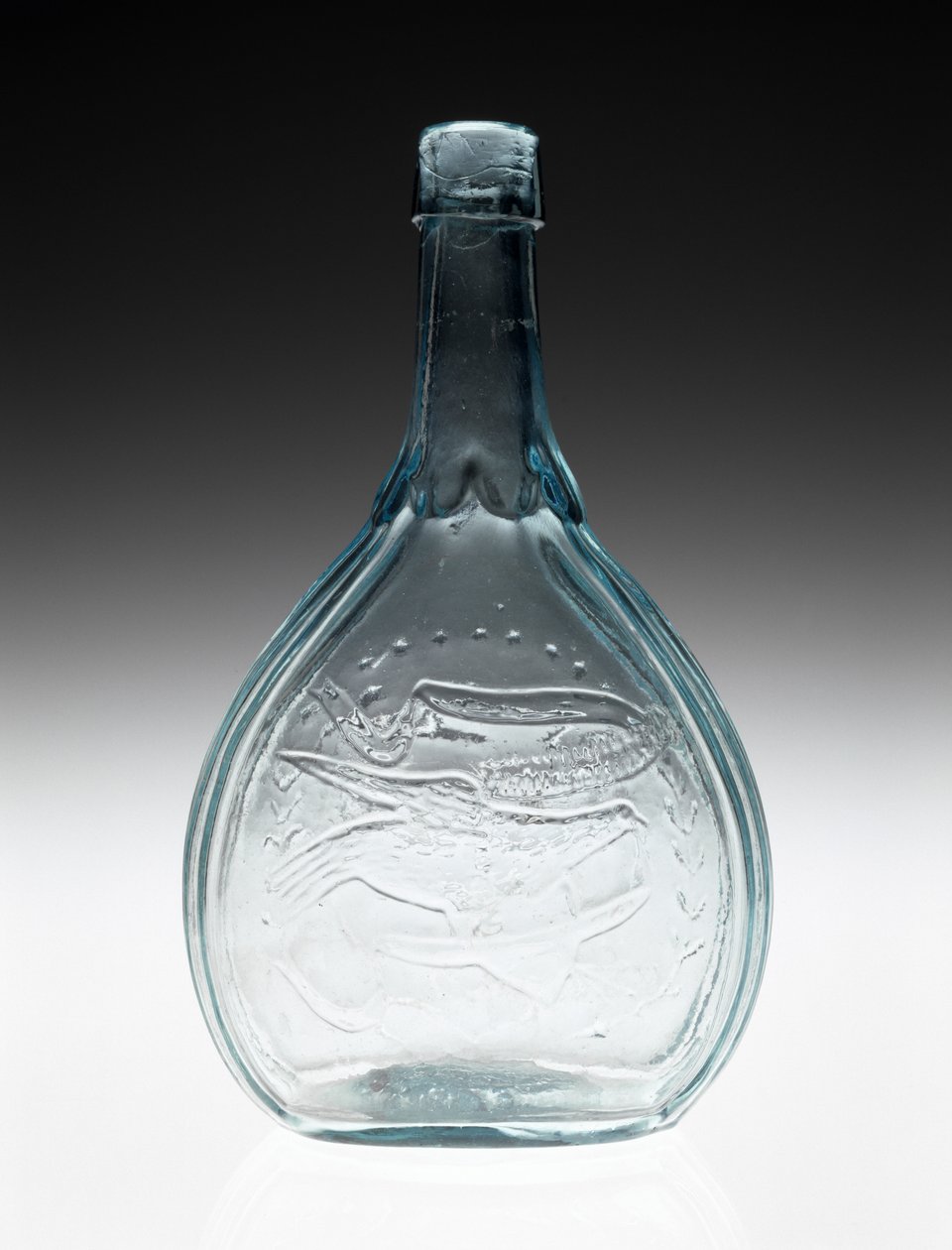 Figured Flask, c. 1866-1874 by A. R. (attr.to) Samuels
