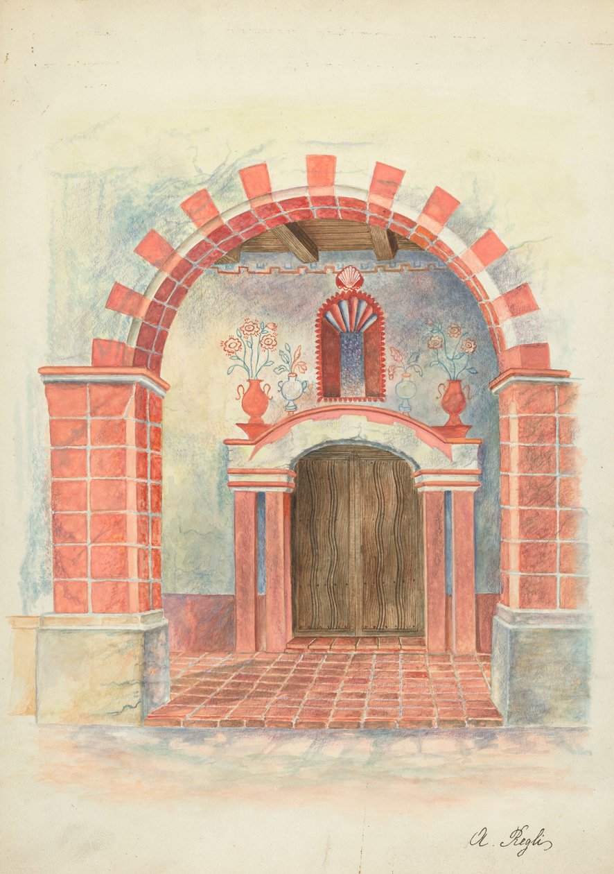 Restoration Drawing by A. Regli