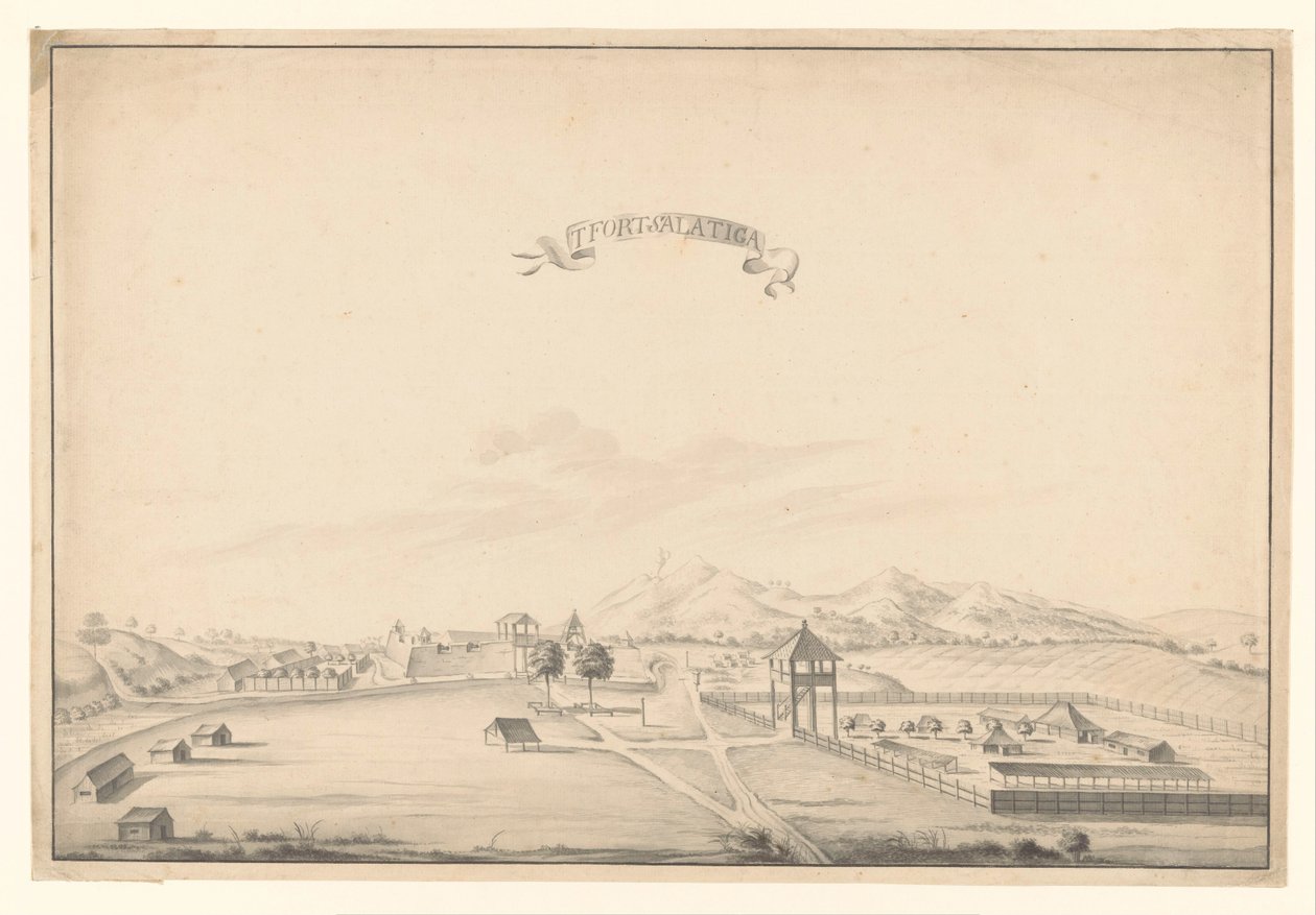 View of Fort Salatiga by A. de Nelly (possibly)