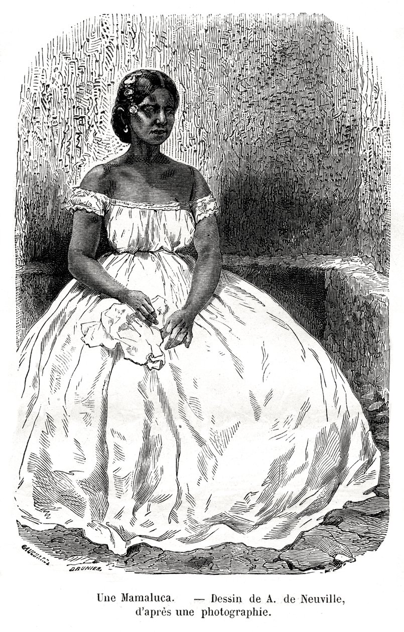 Une Mamaluca, Brazil by A. de Neuville