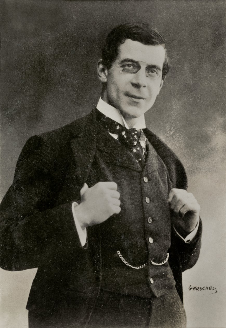 Portrait of the French artist Georges Berr by Aaron Gerschel