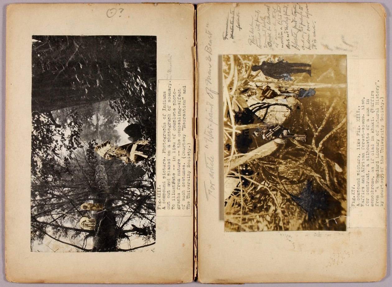 N. American Indians, study folder for book Concealing Coloration in the Animal Kingdom by Abbott Handerson Thayer