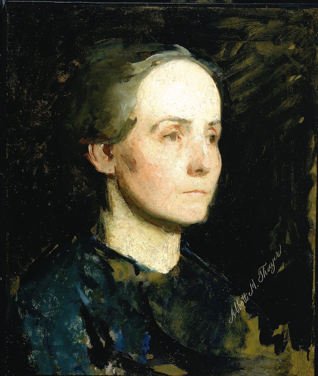 Portrait of a Woman (Miss Gertrude Bloede) by Abbott Handerson Thayer