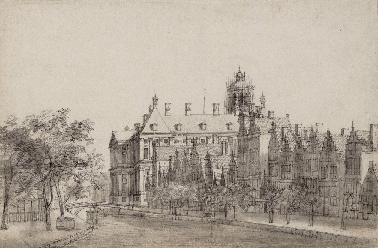 Nieuwezijds Voorburgwal, Amsterdam by Jan Abrahamsz. Beerstraten