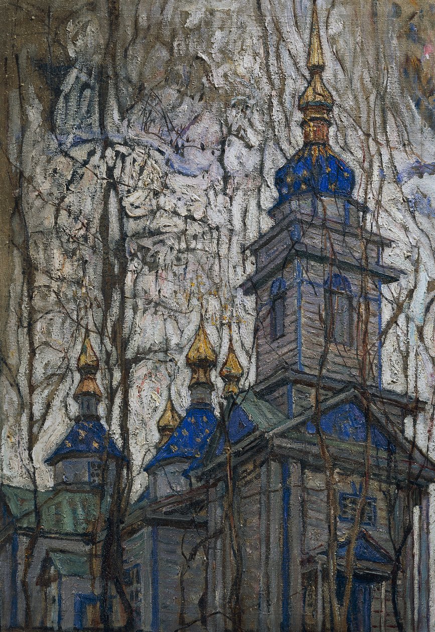 Wooden church by Abraham Anshelovich Manievich