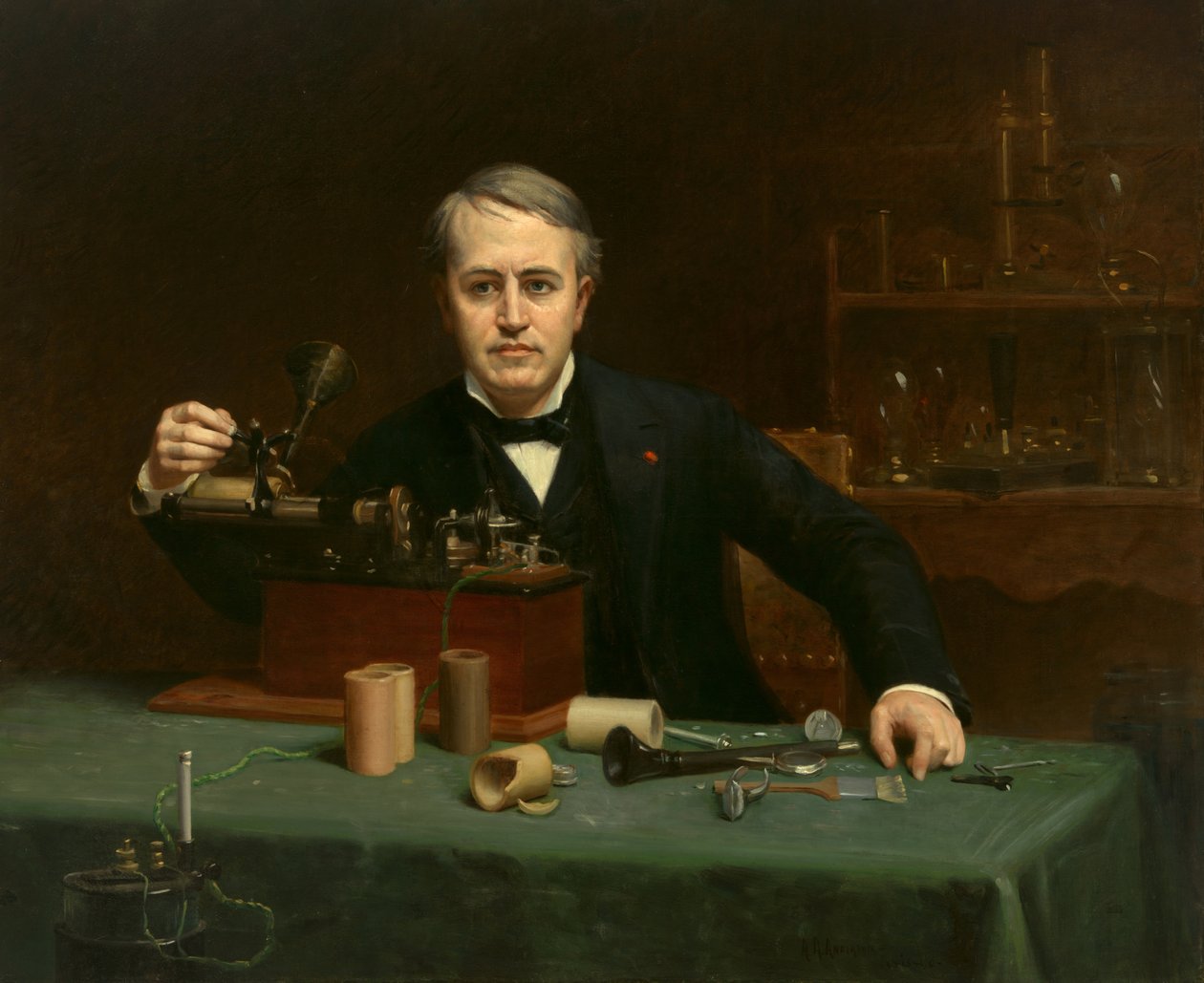 Thomas Alva Edison (1847-1931) by Abraham Archibald Anderson