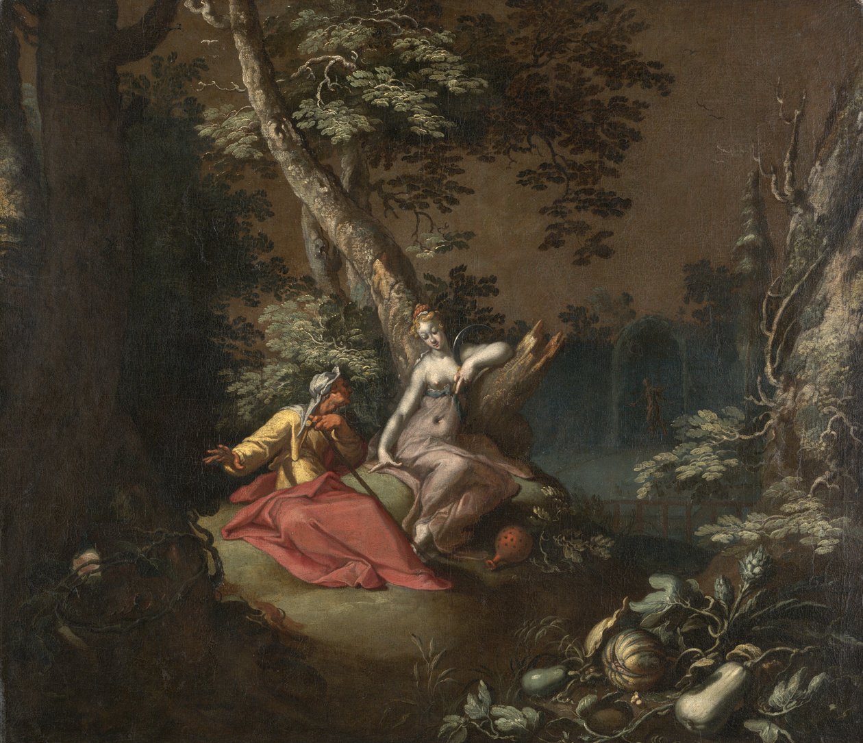 Landscape with Vertumnus and Pomona by Abraham Bloemaert
