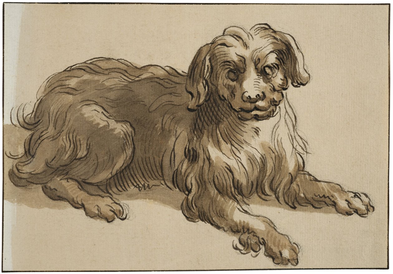 Long-Haired Dog by Abraham Bloemaert