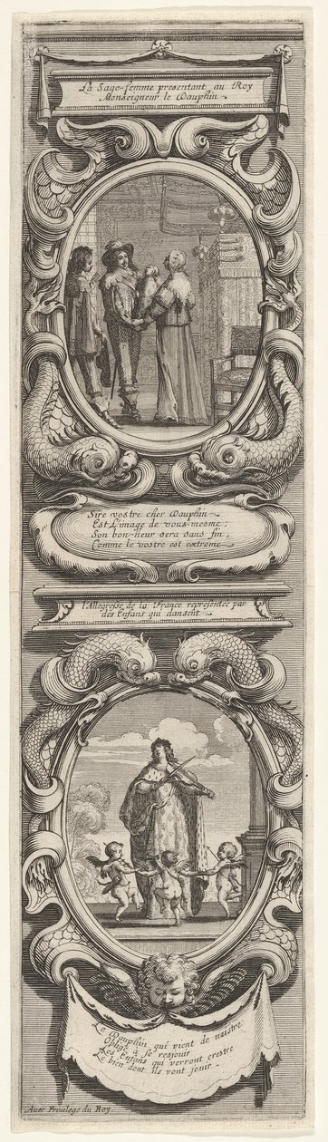 Allegories in Honor of the Birth of the Dauphin by Abraham Bosse