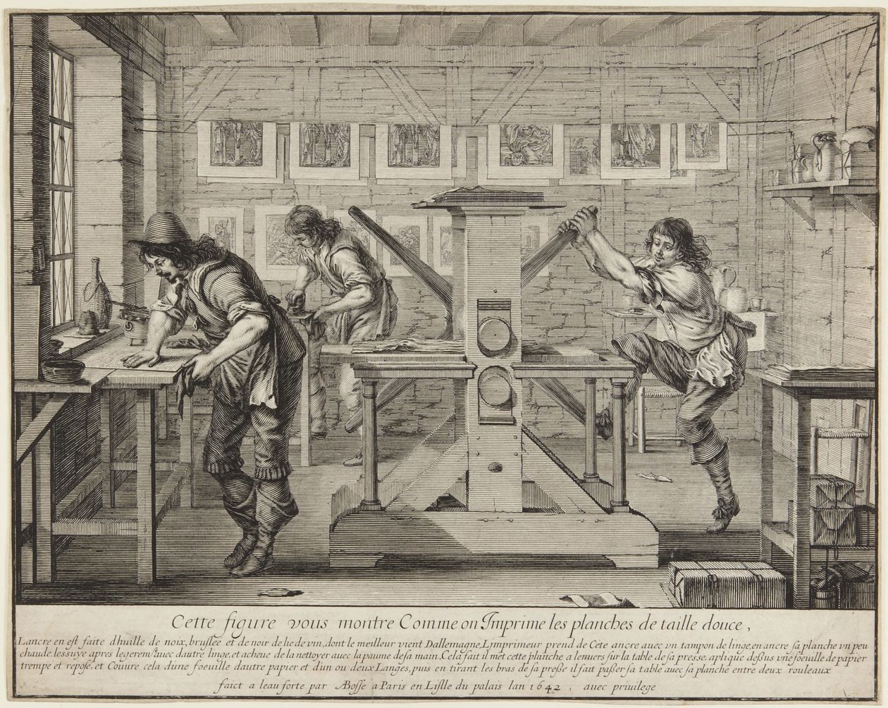 This Figure Shows You How to Print... by Abraham Bosse