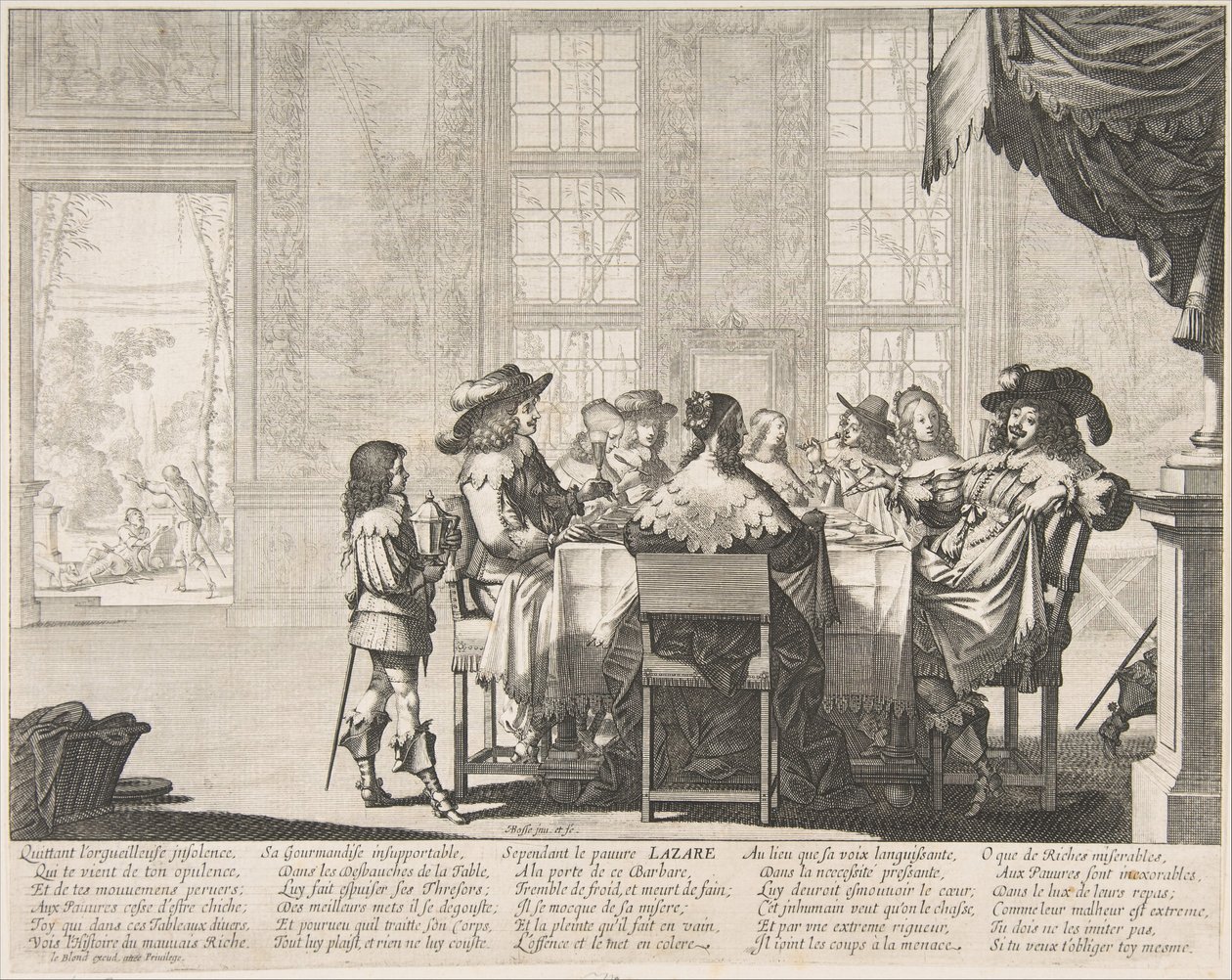 The Banquet of the Rich Man by Abraham Bosse